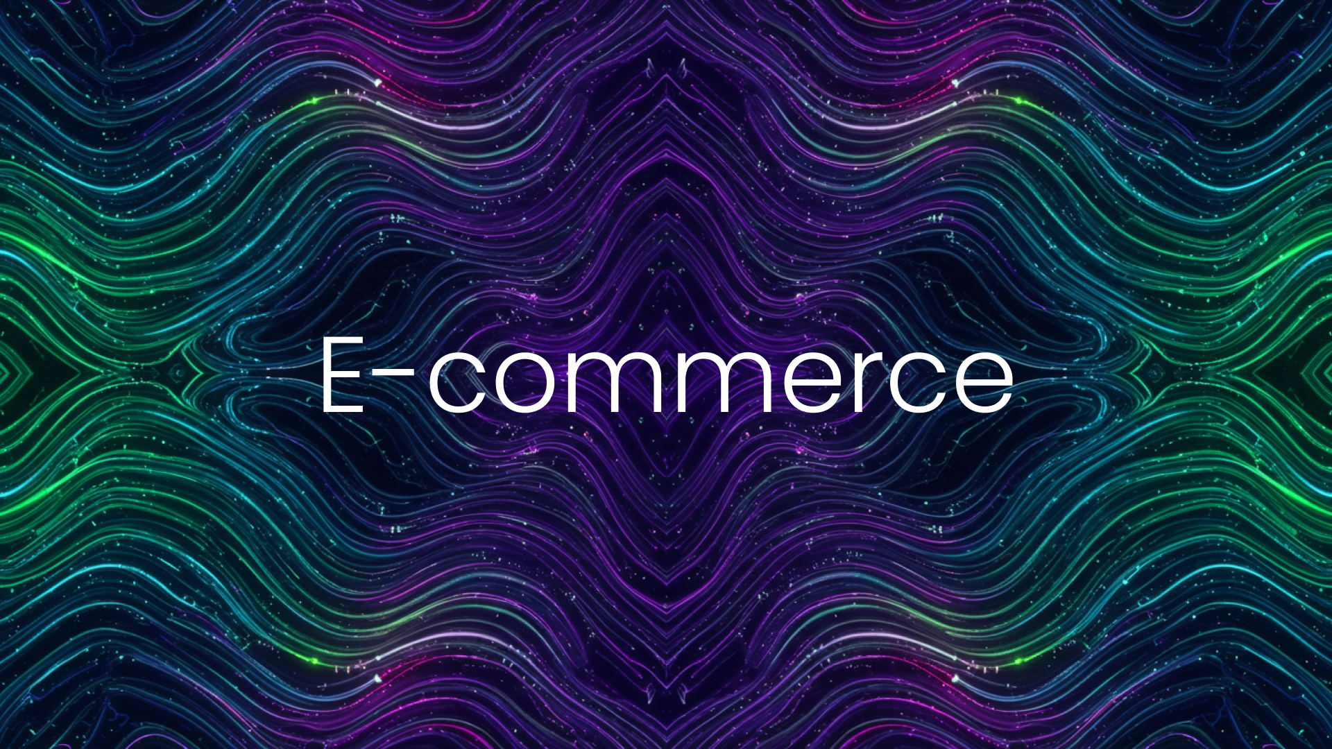 a colorful lines with white text