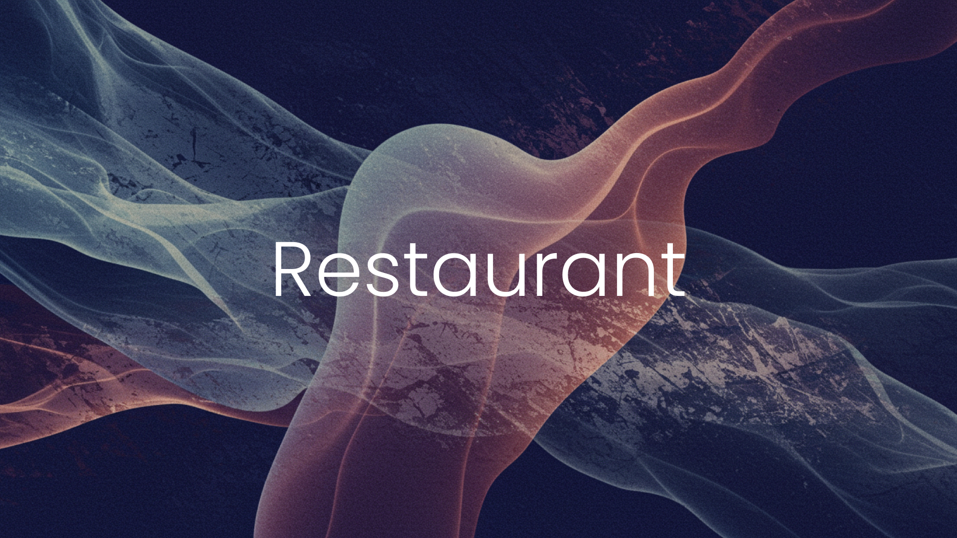 a restaurant menu with smoke