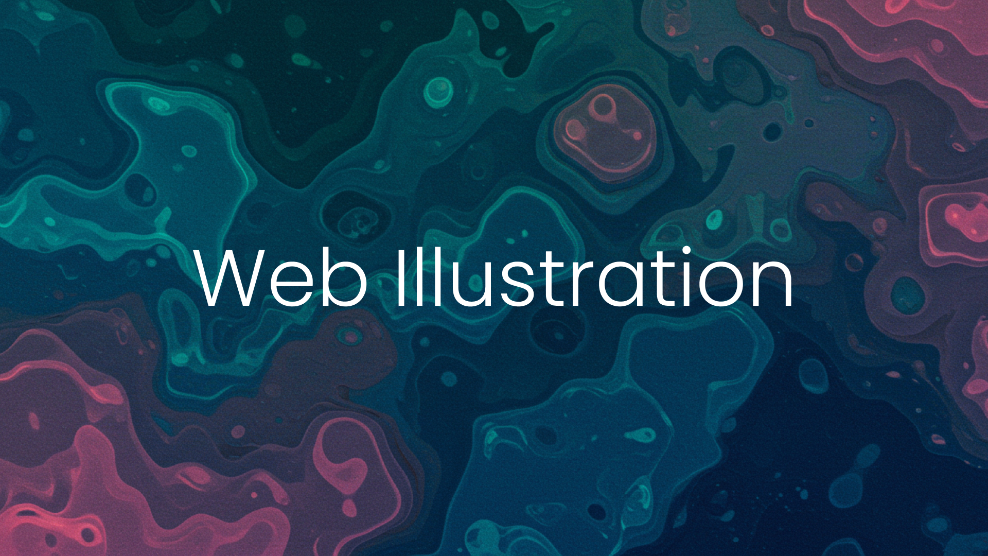 a colorful background with white text